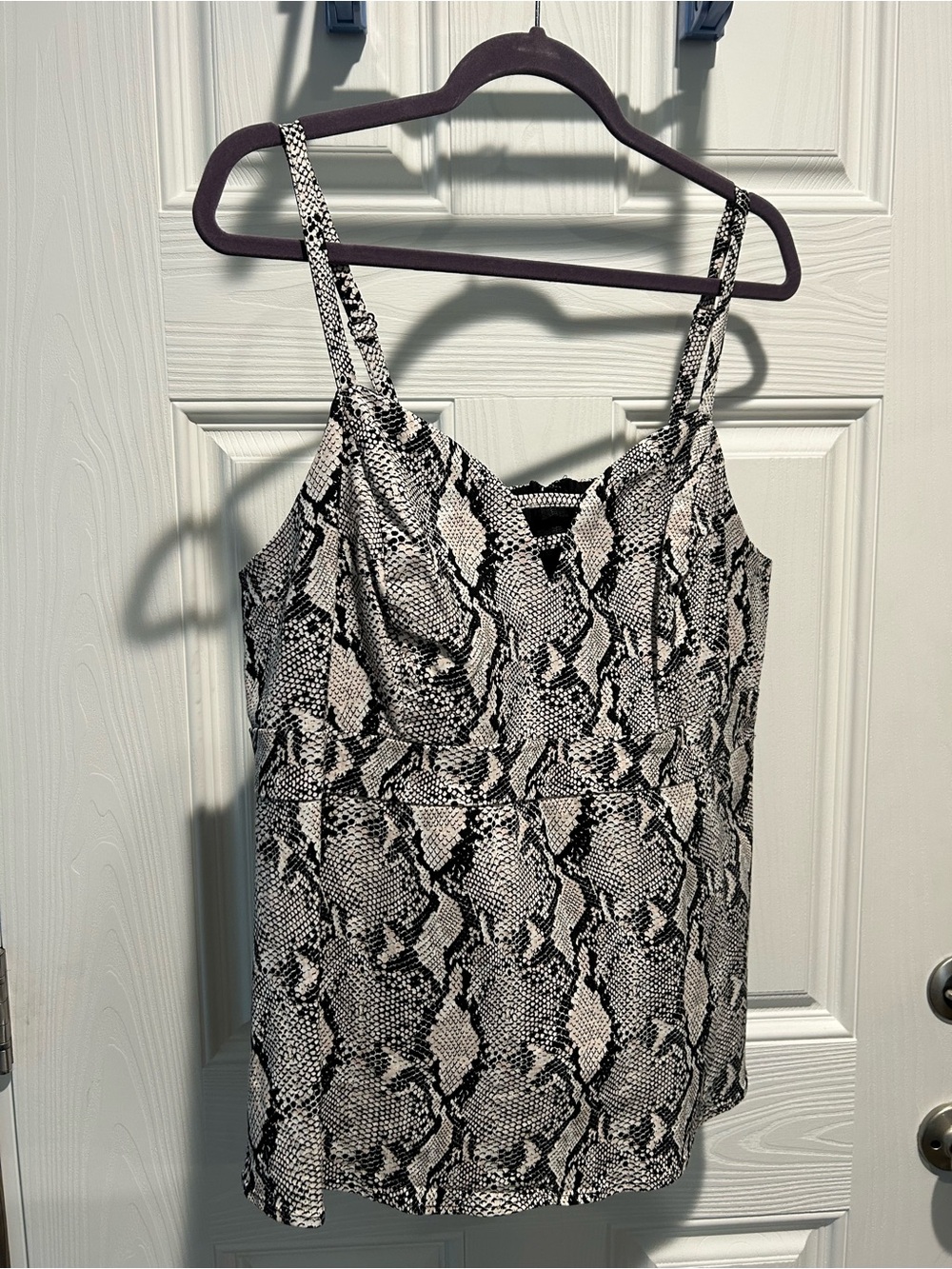 torrid Black & White Snake Print Cami Tank